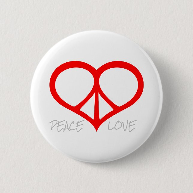 Peace Love Button (Front)
