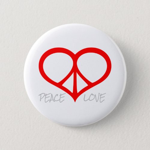 Peace Love Button