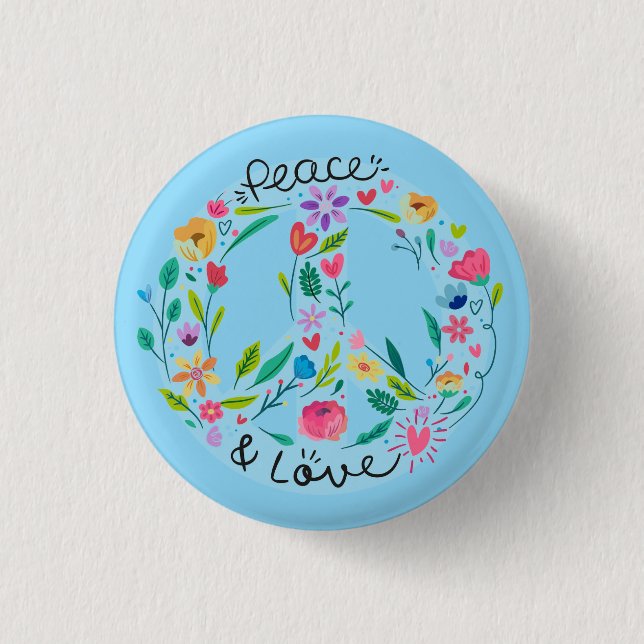 Peace Love Button (Front)