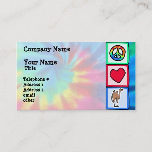 Peace Love Camels Business Card