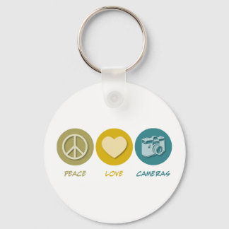 Peace Love Cameras Keychain