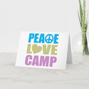 Peace Love Camp Card