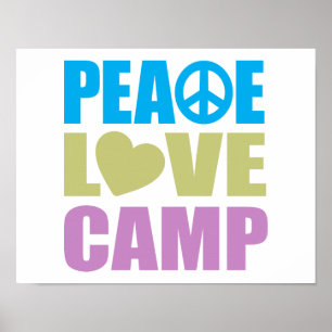 Peace Love Camp Poster
