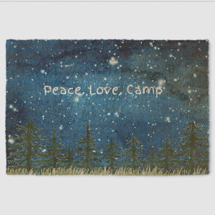 Peace Love Camp Welcome Mat