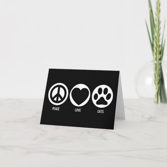 Peace Love Cats Card (Front)