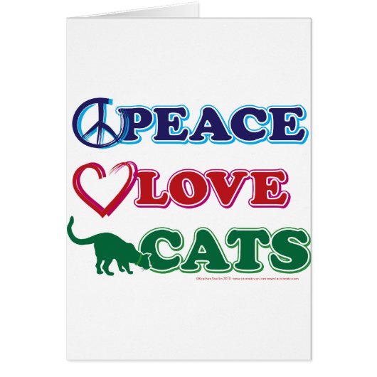 Peace-Love-Cats Cards (Front)