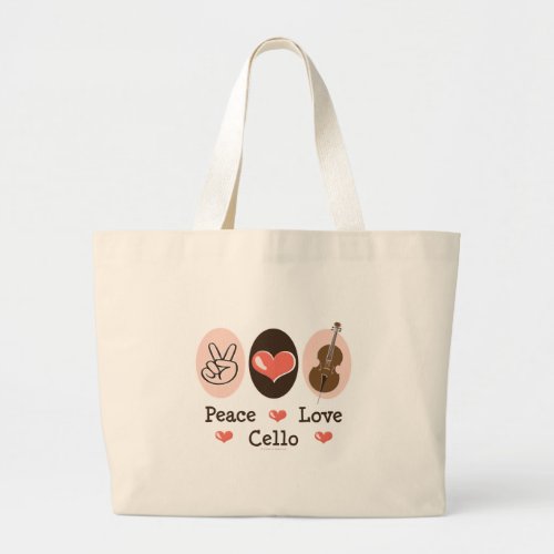 Peace Love Cello Music Bag