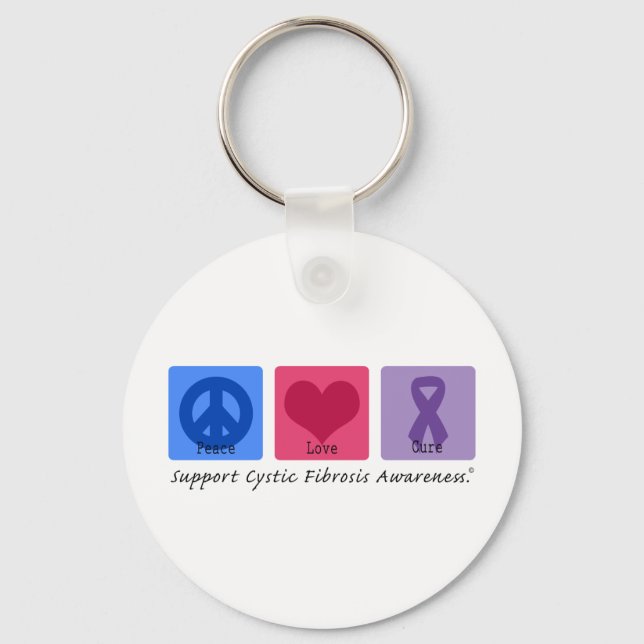 Peace Love CF Keychain (Front)