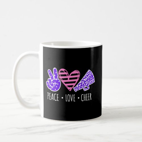 Peace Love Cheer Cheerleadern Cheerleading Coffee Mug