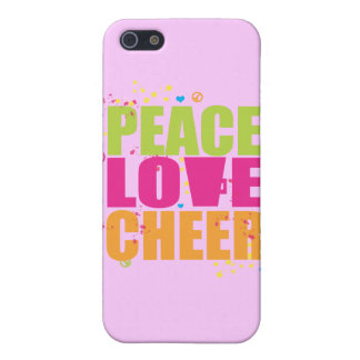 Peace Love Cheer iPhone 4 Case - Pink