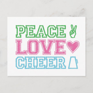 peace.love.cheer postcard