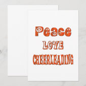 Peace Love Cheerleading (Front/Back)