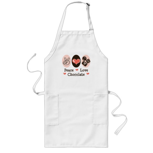 Peace Love Chocolate Apron (Front)