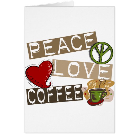 PEACE LOVE COFFEE 2 CARDS (Front)
