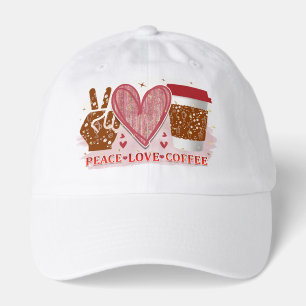 Peace Love Coffee Hat