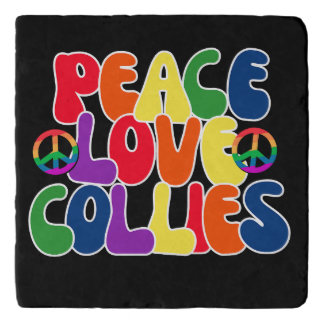 Peace Love Collies Pillow Trivet