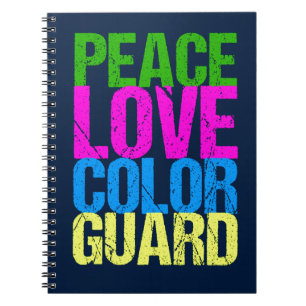 Peace Love Color Guard Notebook