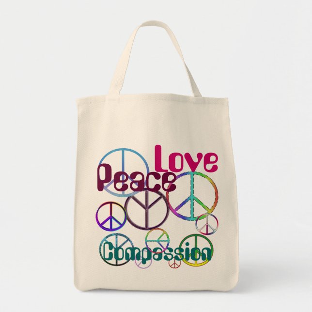 Peace Love Compassion Tote (Front)