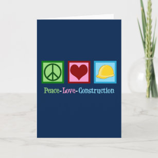 Peace Love Construction Company Holiday Card