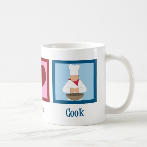 Peace Love Cook Coffee Mug