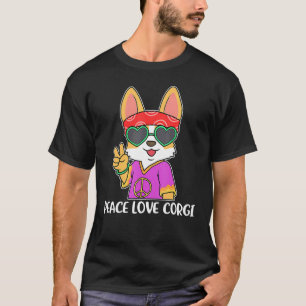 Peace Love Corgi  Corgi T-Shirt
