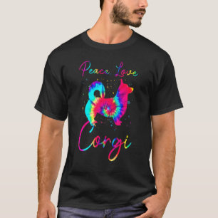 Peace Love Corgi Dog T-Shirt