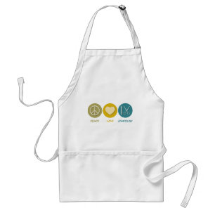 Peace Love Cosmetology Adult Apron