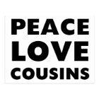 I LOVE MY COUSIN POSTCARD | Zazzle.com