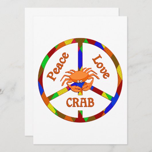 Peace Love Crab (Front/Back)