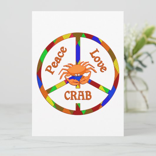 Peace Love Crab (Standing Front)