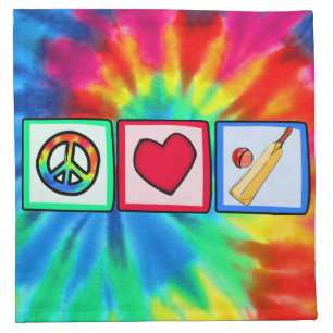 Peace, Love, Cricket Napkin