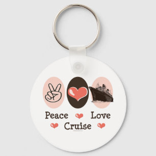 Peace Love Cruise Keychain