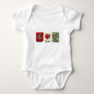 Peace. Love. Cthulhu. Baby Bodysuit