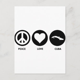 Peace Love Cuba Postcard