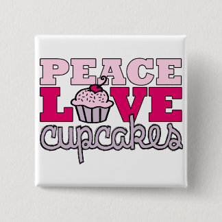 Peace, Love & Cupcakes! Pinback Button