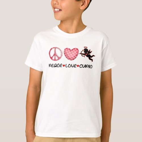 Peace Love Cupid Cuter Than Cupid T_Shirt