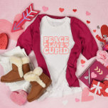 Peace Love Cupid Valentine's Day T-Shirt<br><div class="desc">Dress up yourself and your Valentine's Day wardrobe this February!</div>