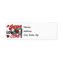 Peace Love Cure 2 Diabetes Label