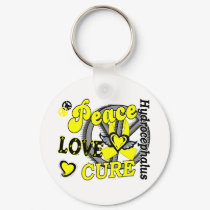 Peace Love Cure 2 Hydrocephalus Keychain