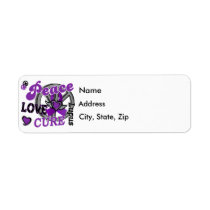 Peace Love Cure 2 Lupus Label