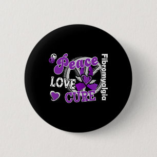 Peace Love Cure  Button