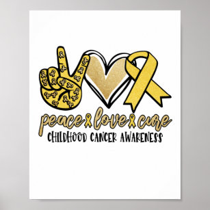 Childhood Cancer Awareness 5 Poster | Zazzle