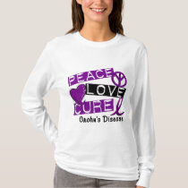 PEACE LOVE CURE CROHNS DISEASE T-Shirt
