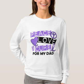 Peace Love Cure H Lymphoma Dad T-Shirt