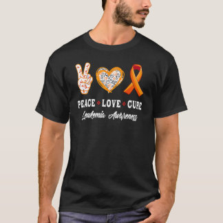 Peace Love Cure Leukemia Awareness Costume T-Shirt