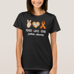 Peace Love Cure Leukemia Awareness Costume T-Shirt