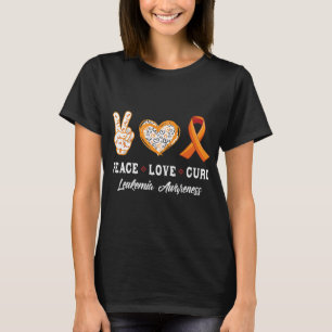 Peace Love cure Leukemia awareness men women kids  T-Shirt