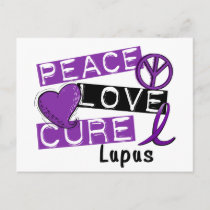 Peace Love Cure Lupus Postcard