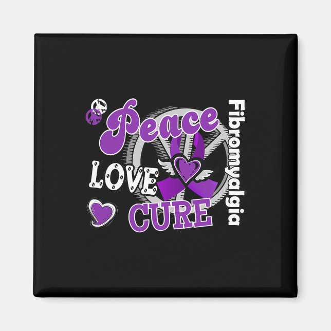 Peace Love Cure  Magnet (Front)