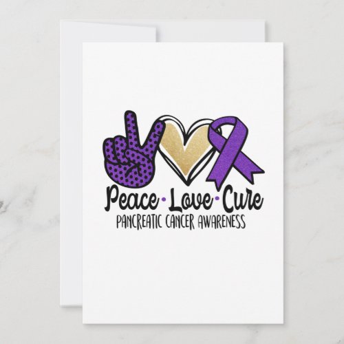 Peace Love Cure Pancreatic Cancer Awareness Save The Date